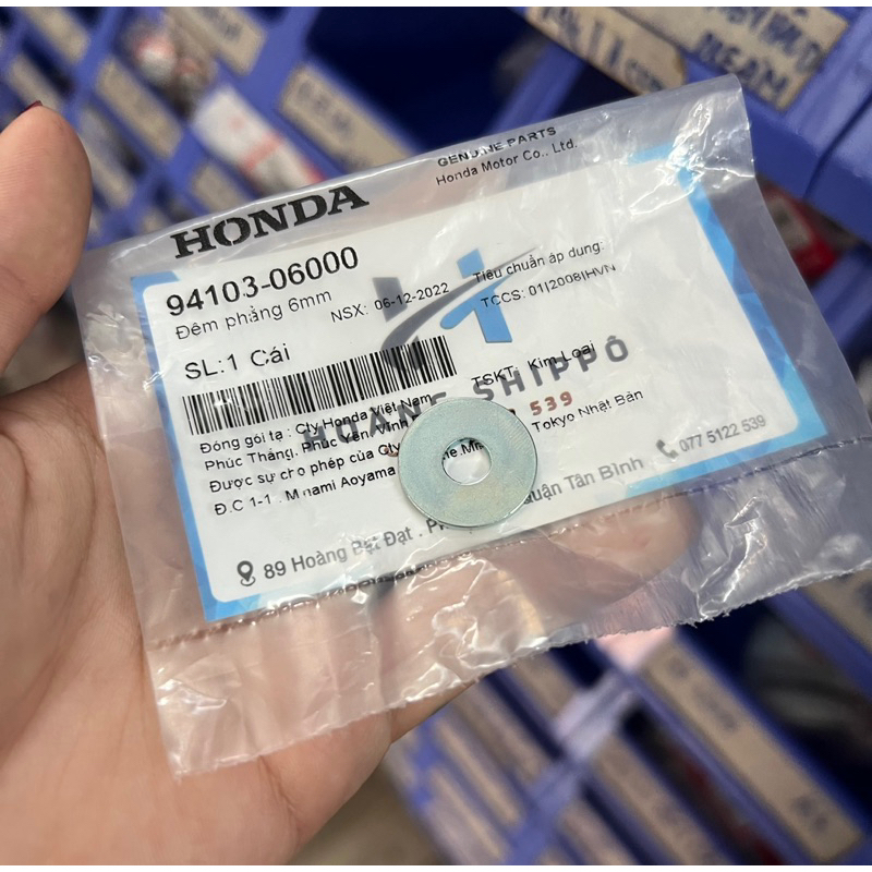 Đệm phẳng 6mm bắt yên wave chính hãng