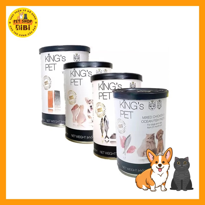 Pate KING’S PET 380g Cho Cả Chó & Mèo