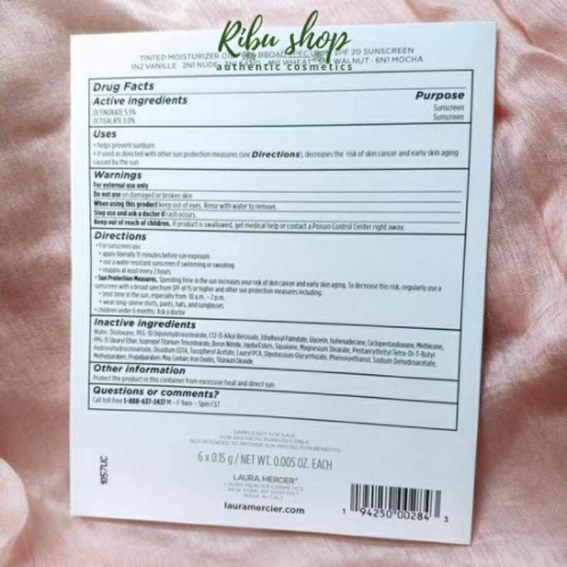 Sample mẫu thử kem nền Laura Mercier 6 ô - Ribu shop