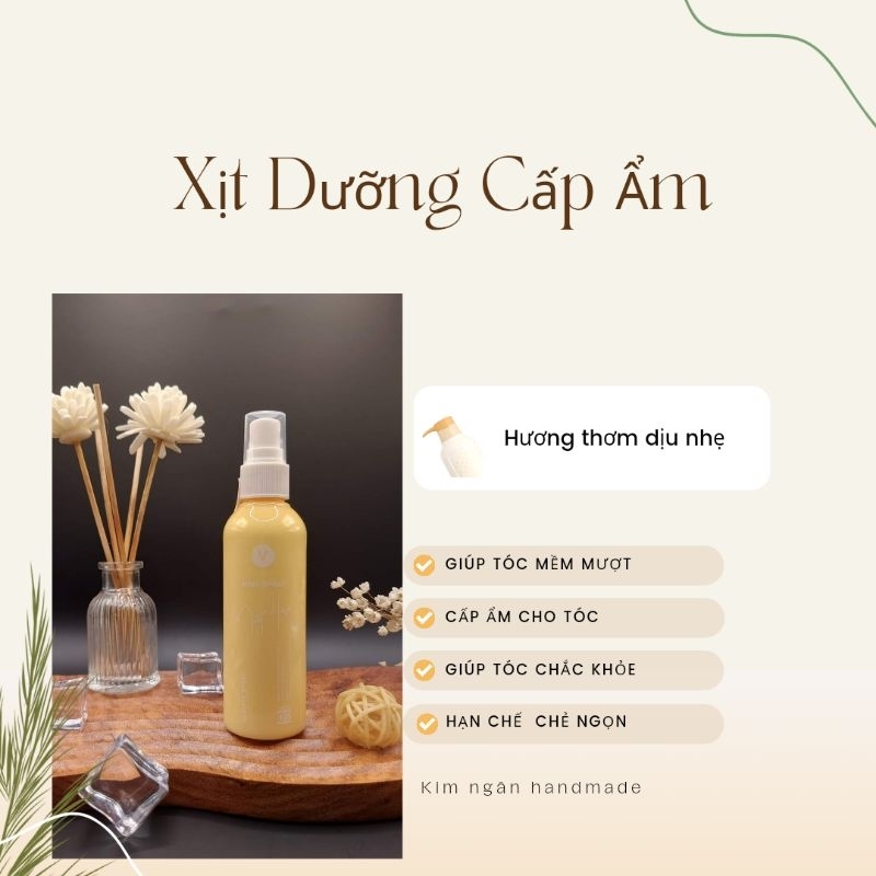 Xịt dưỡng tóc mềm mượt