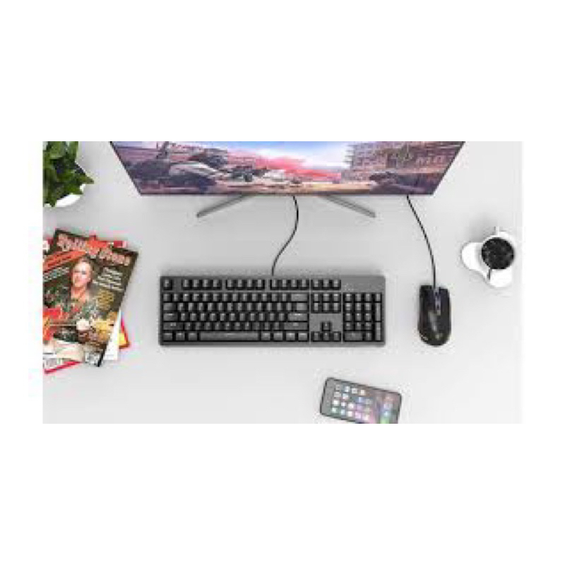 Bàn phím cơ Ajazz DKM150 RGB RED switch