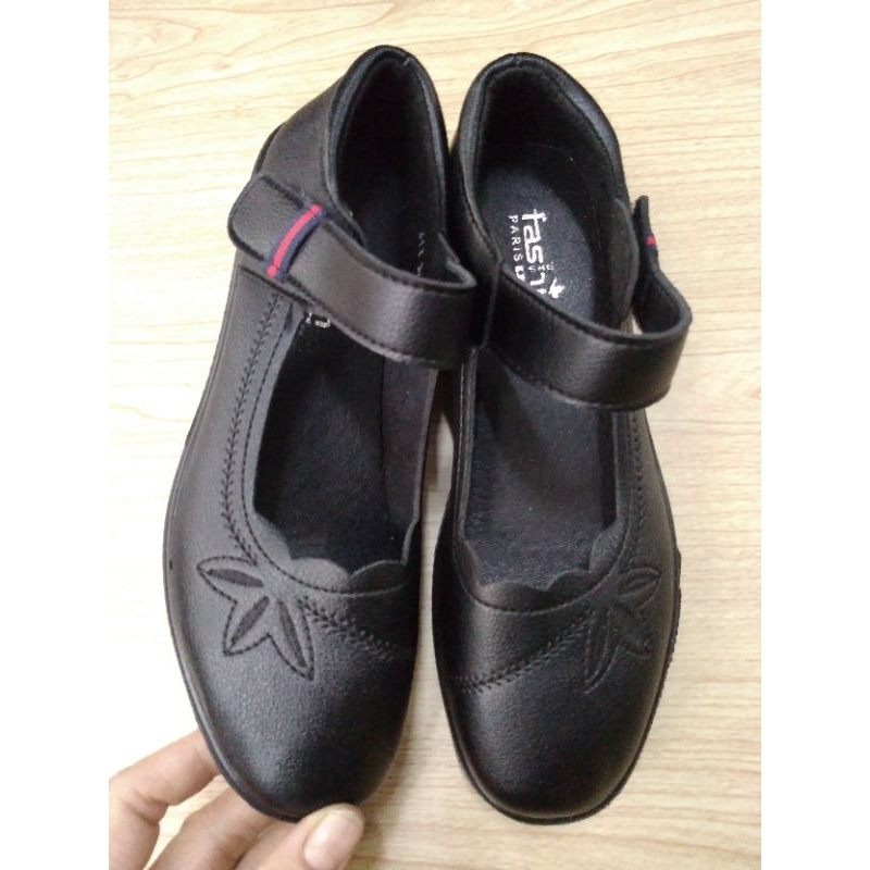 Giày da  nữ hàng Quảng Châu cao 3cm êm chân