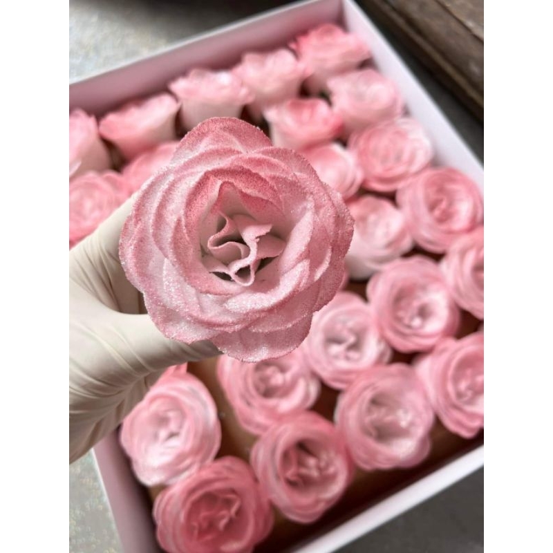 Hoa hồng nhũ, nhũ galaxy cao cấp hàng VIP cực to, hộp 30 bông