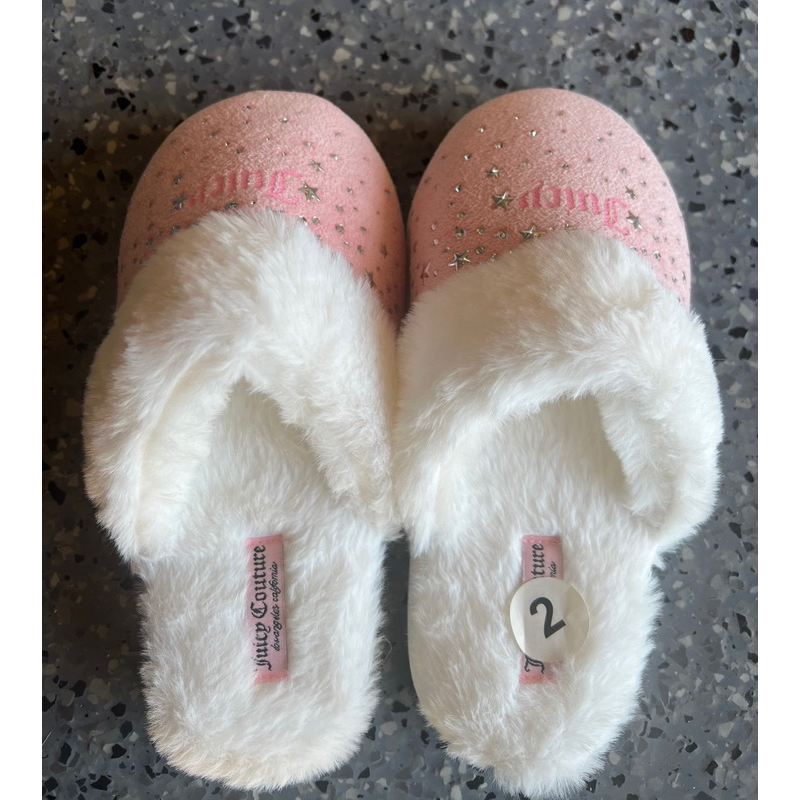 Dép lông Juicy Couture siêu êm bé gái size 2