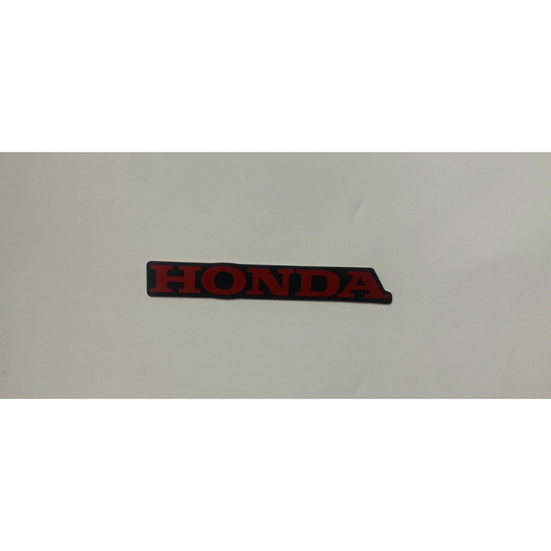 Tem hond loại 60mm đuôi sau biển số Hàng zin chuẩn hãng honda Có 3 mầu -bạc đen - trắng đen - đỏ đen