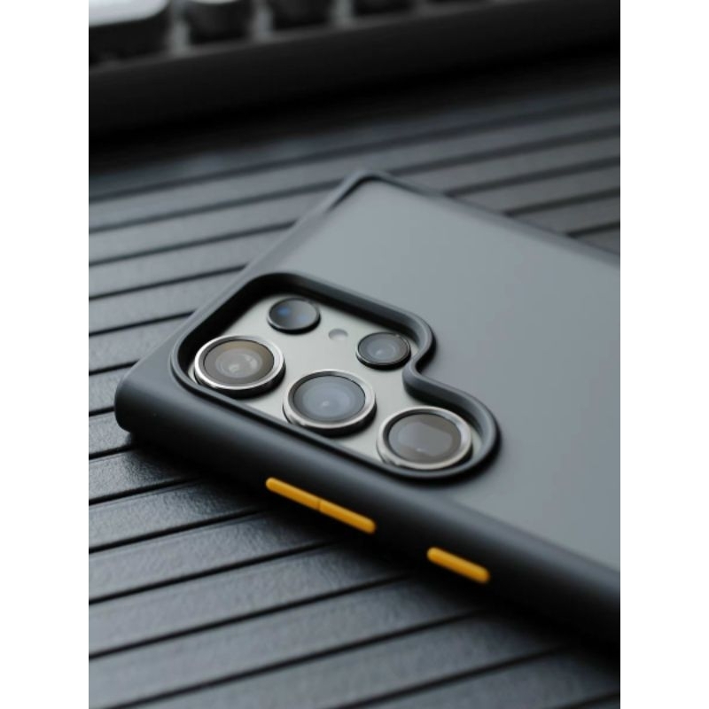 Ốp lưng Likgus nhám Viền màu Hỗ trợ sạc Không dây cho Samsung S23 Ultra, Chống vân tay