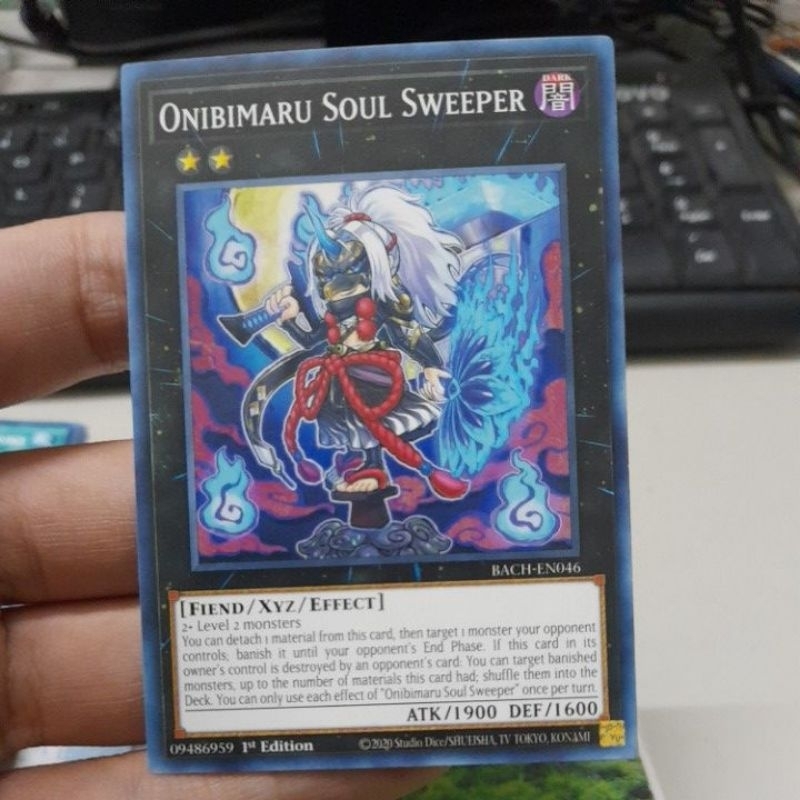Thẻ bài YugiOh! chính hãng-Onibimaru Soul Sweeper - Comon - 1st Edition