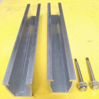 Mini rail nhôm loại al6005 -t5 bắn sóng tôn gắn tấm pin mặt trời