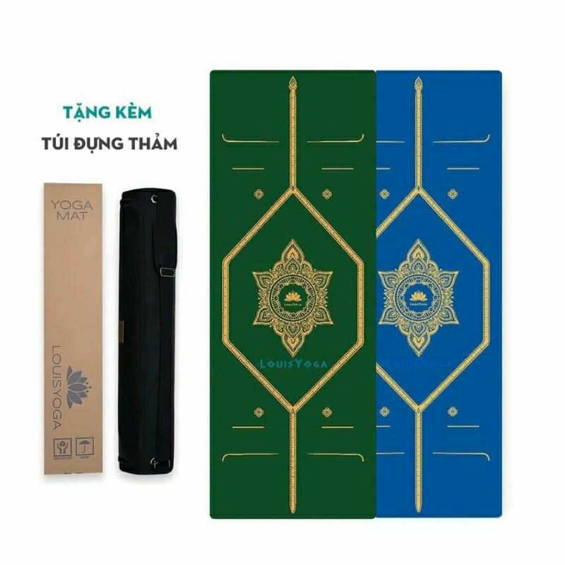 THẢM CAO SU (chính Hãng ) LOUSI PHIÊN BẢN MỚI ASANA ( TẶNG TÚI CAO CẤP)