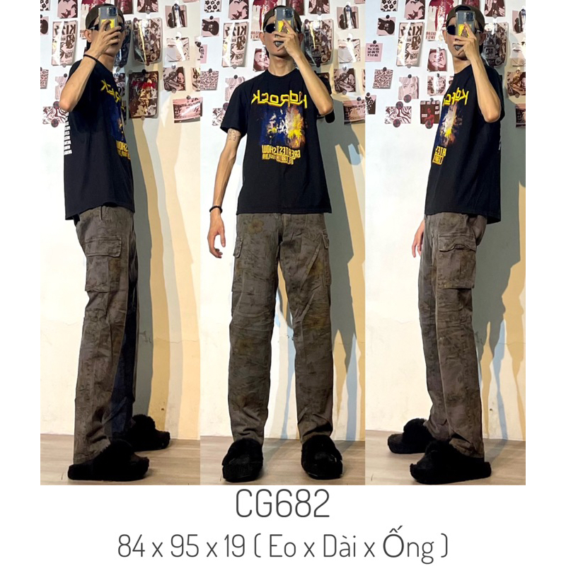 Quần túi hộp cargo pants 2hand