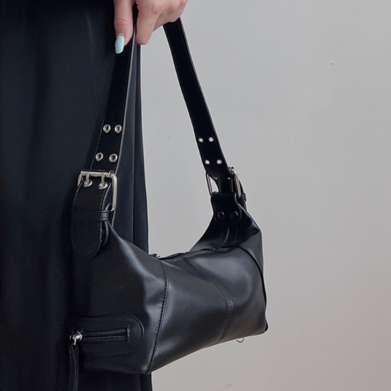 TÚI DA KẸP NÁCH -  THỜI TRANG TRENDY - PHONG CÁCH Y2K - TRẮNG & ĐEN