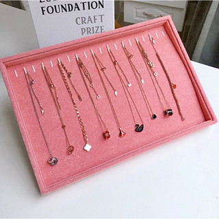 Khay nhung trưng bày trang sức