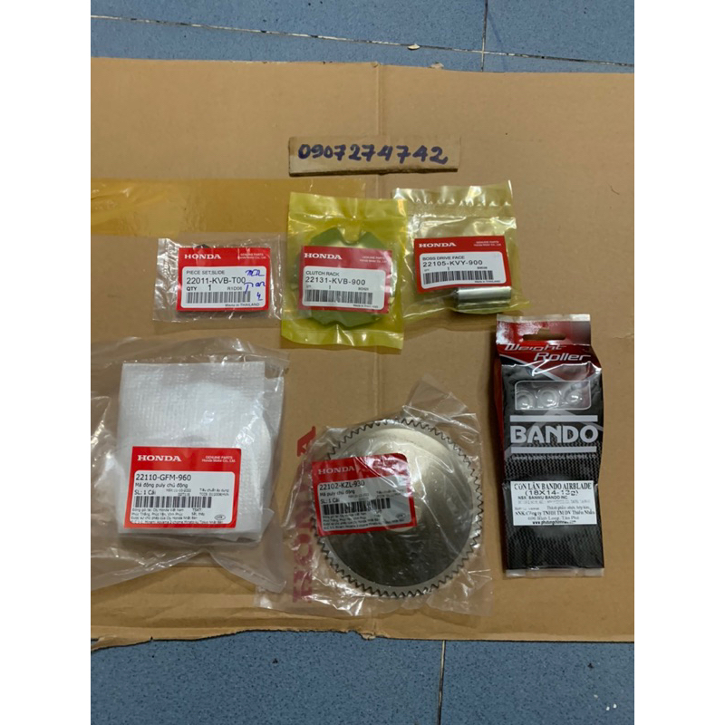 Full bộ nồi trước + Nồi sau ab110 Fi+ vision   zin hãng Honda +FCC +Bando
