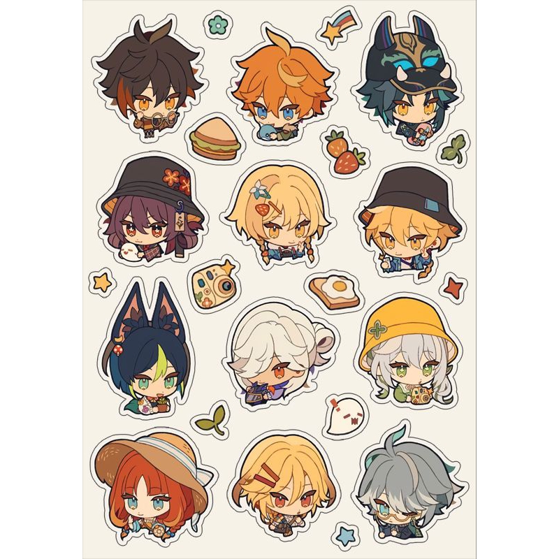 Set sticker Genshin Impact mùa hè