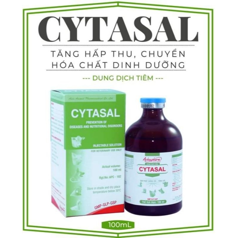 Bồi Bổ Cơ Thể - Tăng Lực CYTASAL cho Vật Nuôi