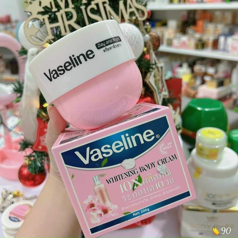 Mẫu Mới - Kem Body Vaseline 10x Hồng 200g Thái Lan