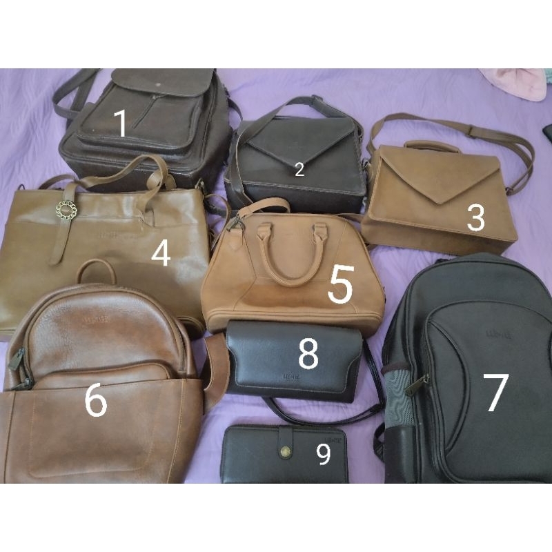 Túi đeo chéo màu bò lee tee