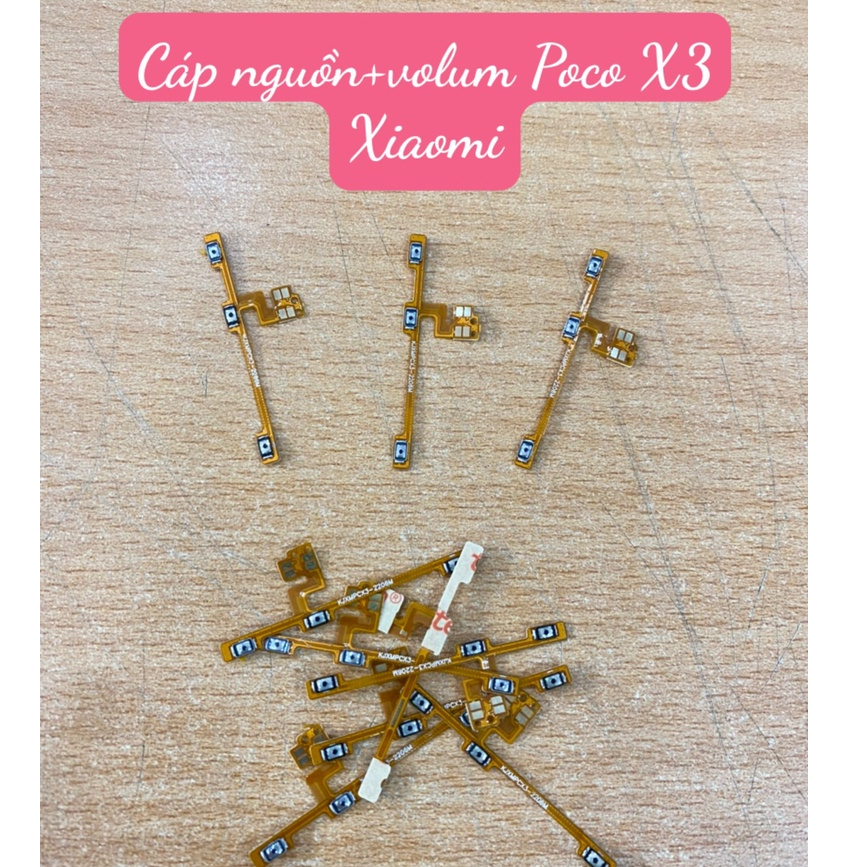 Cáp Nguồn + Volum PoCo X3 Xiaomi