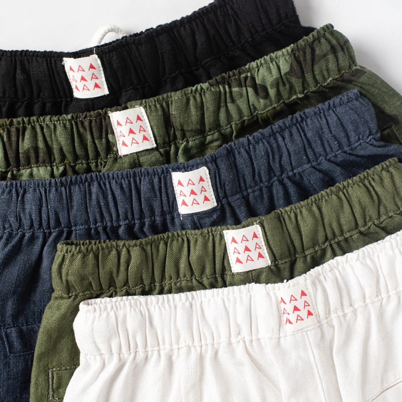 Quần short túi hộp bé trai, chất Linen mềm mát size 12-43kg