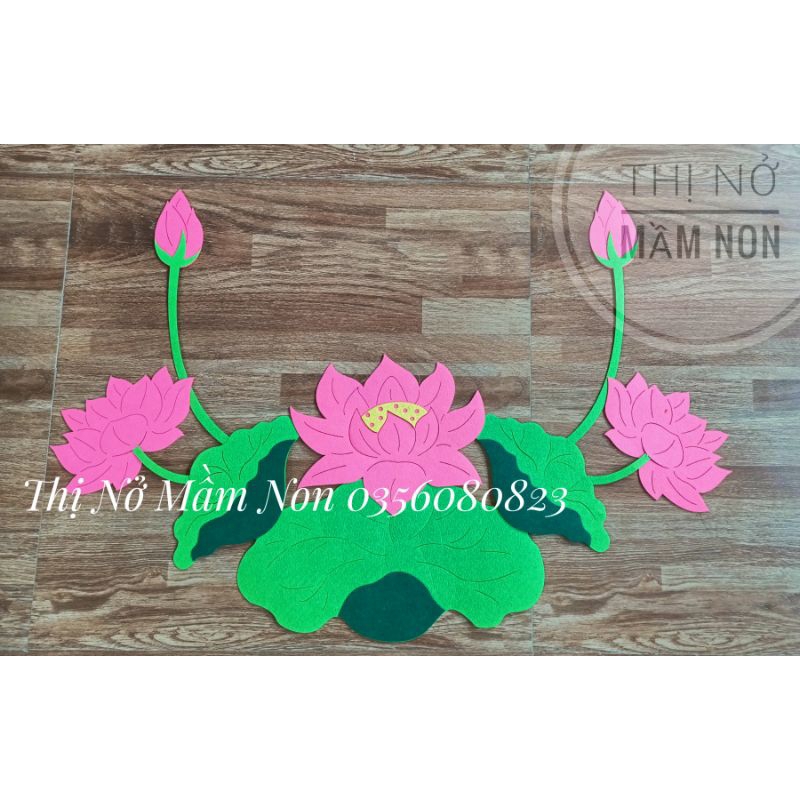 Sen ảnh bác nỉ đồ trang trí mầm non -60*85cm