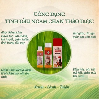 TINH DẦU THẢO DƯỢC NGÂM CHÂN BẢO LINH