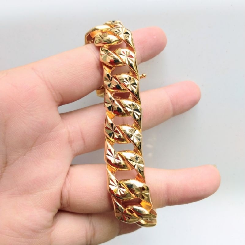 Lắc Tay Nam, Nữ Khoá Hộp Mạ Vàng 18K Cao Cấp Lokalo - Đeo Bền Lâu - Y Vàng Thật 8.3.23