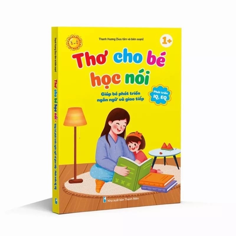 Sách Thơ cho bé tập nói bìa cứng không thấm nước