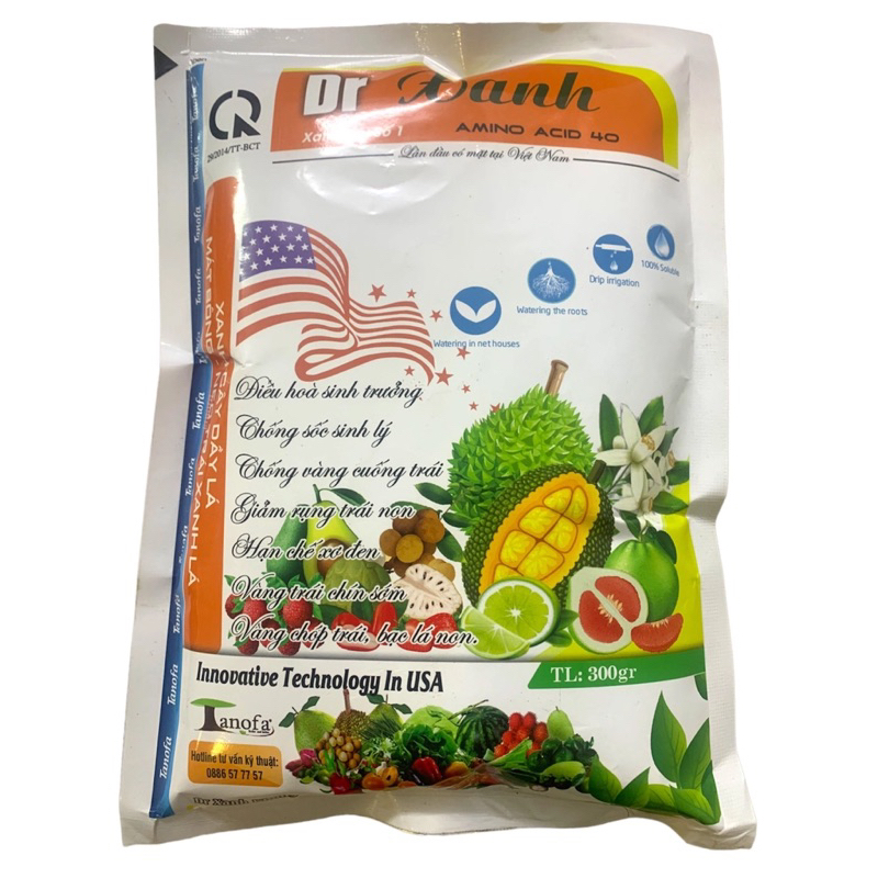 DR xanh, Amino acid, xanh cây dày lá, mát bông - phân bón 3 TỐT
