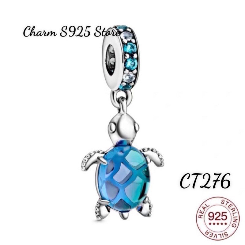 HẠT CHARM PAN ALE TREO RÙA BIỂN BẠC S925 THUẦN KHIẾT HÀNG CAO CẤP