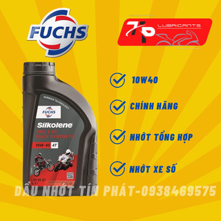 Dầu nhớt xe số fuchs silkolene pro 4 1l , 10w40, chính hãng
