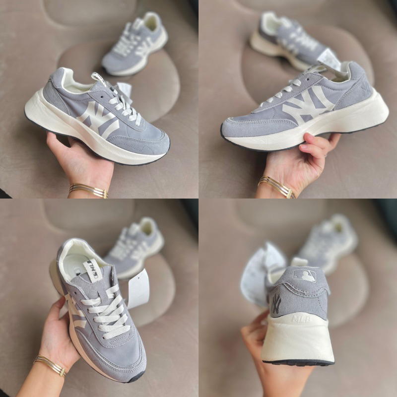 Giày Sneaker MLB Chunky Jogger Vàng-Be-Xám