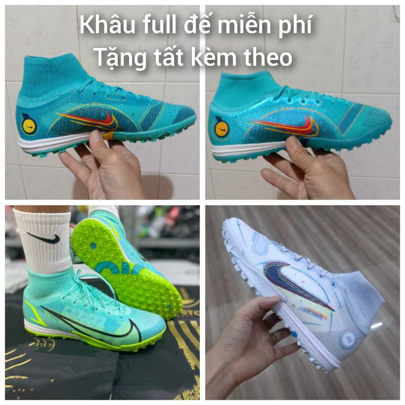 Giày Bóng Đá Sân Cỏ Nhân Tạo Mercurial Superfly 8 Elite Cổ Cao Các Màu