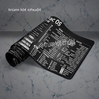 Lót chuột phím tắt văn phòng bản việt anh cho Mac ios office đủ size