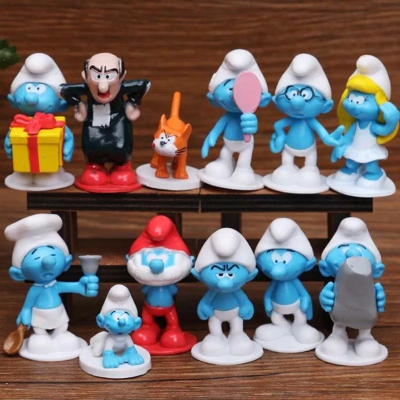 Hộp Mù The Smurfs- Làng Xì Trum Đáng Yêu Phiên Bản Mới Có Tí Cô Nương💙🎀✨️✨️✨️