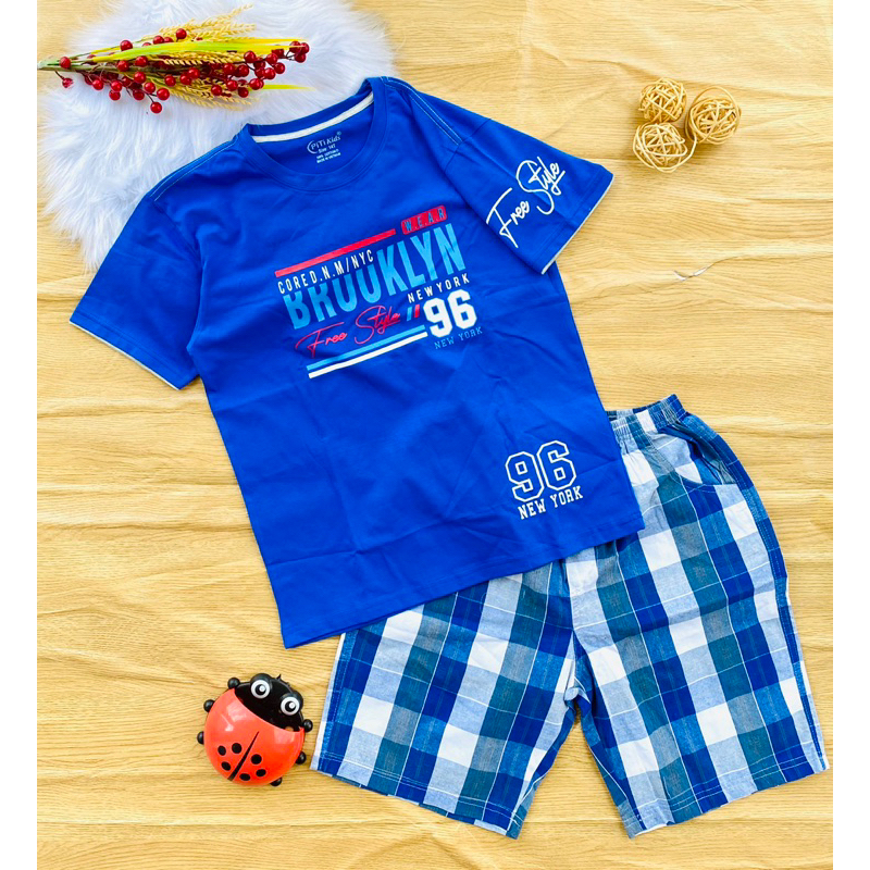 🚗 Bộ cotton hàng shop bé trai từ 40-65kg