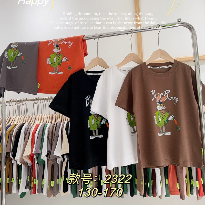 Áo phông quảng châu size đại cho bé trai, bé gái từ 25-50kg