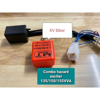 Mạch hazard exciter 150/155/135 kèm cục chớp xi nhan