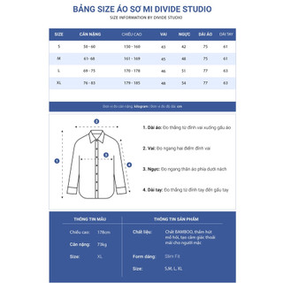ÁO SƠ MI NAM BASIC BAMBOO DIVIDE BRAND