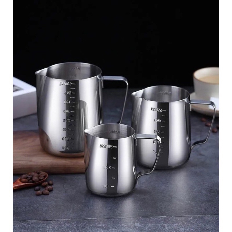 Ca đánh sữa Inox cao cấp 350ml-600ml-900ml