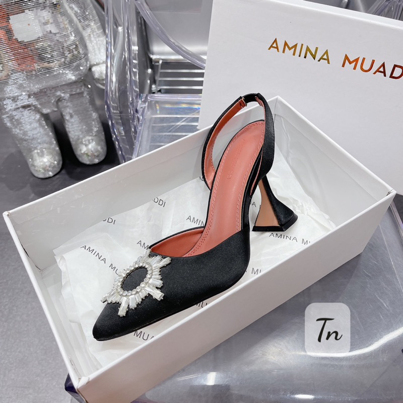 Cao Gót Ami Đen Khoá Đá Mặt Trời Full Size 35-39  -  By Anh Dinh Phuong