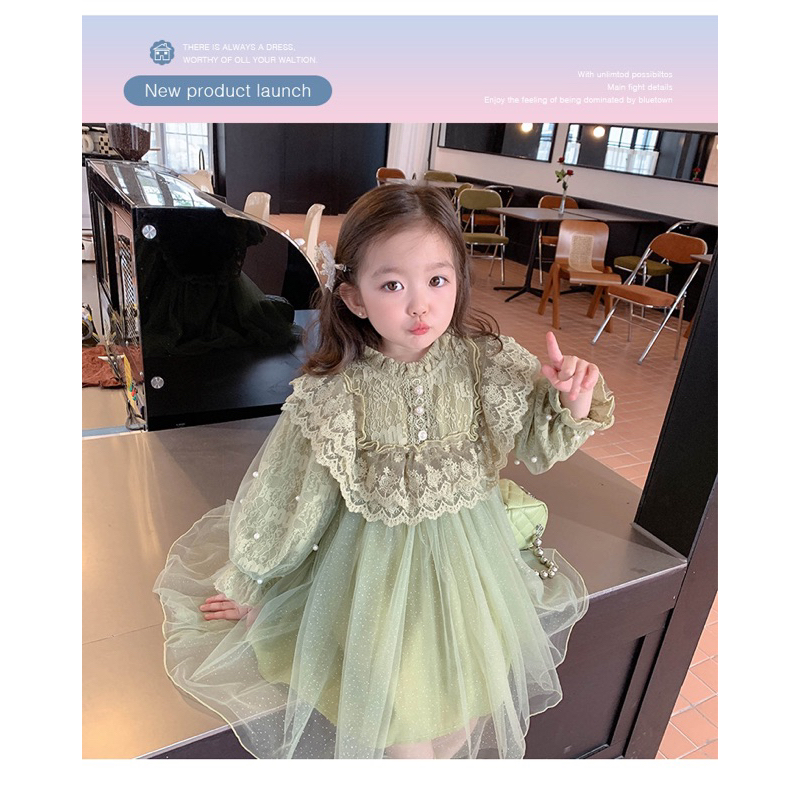 Váy công chúa cho bé Smum,Đầm xoè tay bồng mùa hè bé gái,hàng cao cấp