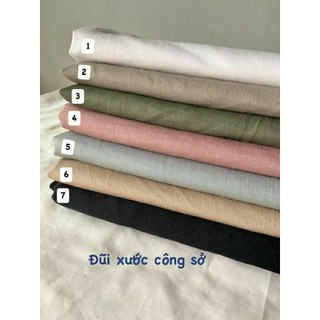 vải đũi xước công sở