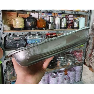 Mâm chữ nhật sâu - inox 430