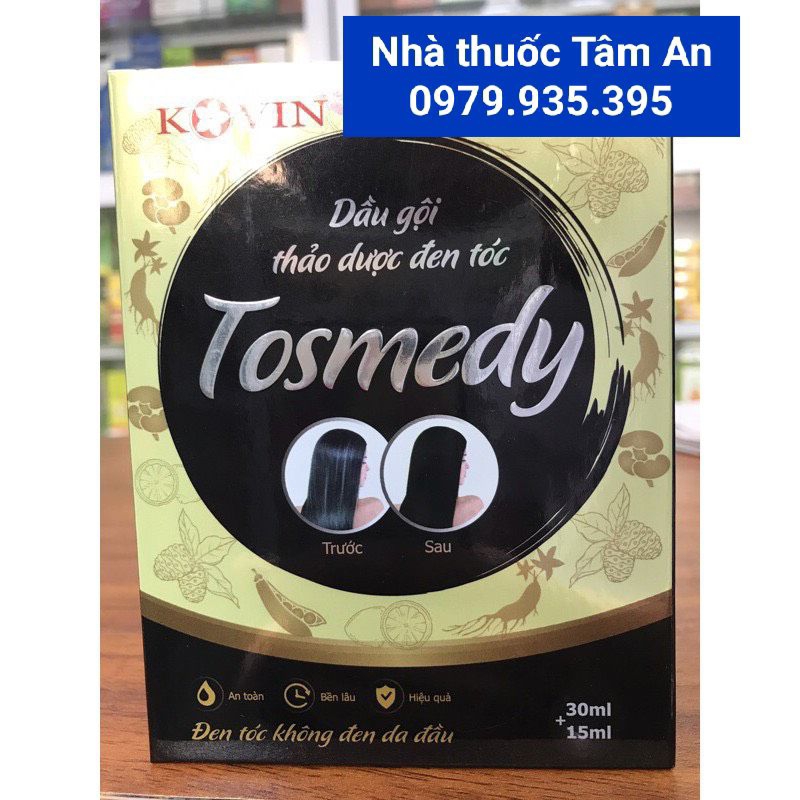 Tosmedy - Dầu gội thảo dược đen tóc