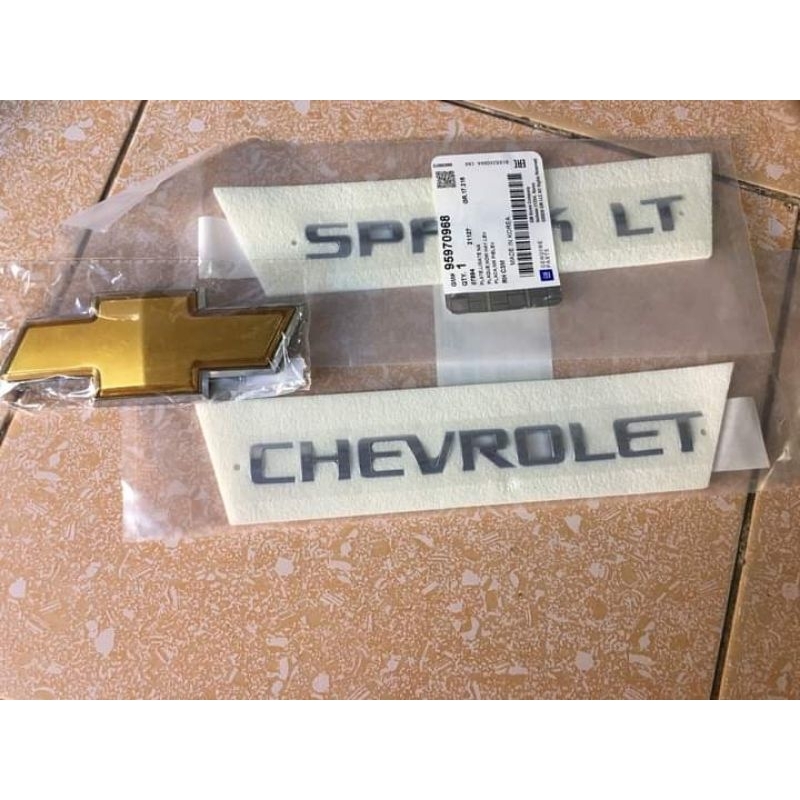 Chữ Chevrolet, Chữ Spark, Logo Chevrolet trên xe Chevrolet Spark, Matiz 3, m200 (giá 1 sản phẩm) - Phụ tùng Tuấn Triết