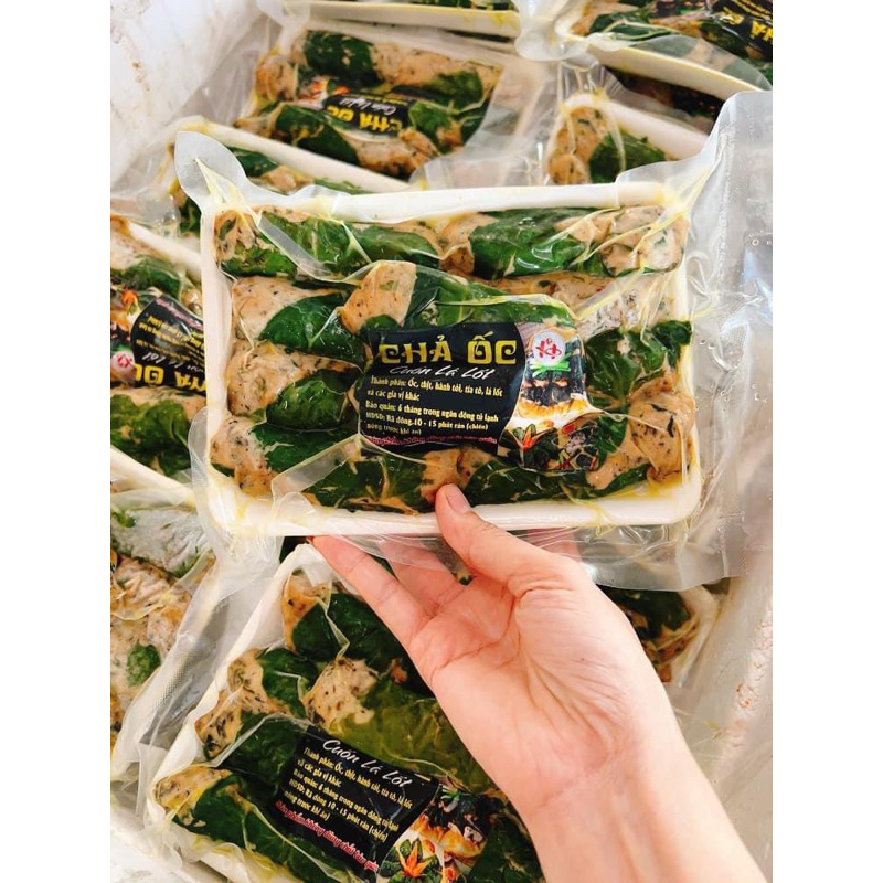 Chả Ốc Cuốn Lá Lốt 500gr Loại 1 ngon giòn sần sật