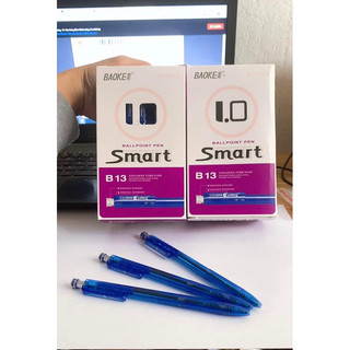Bút bi bấm Baoke B13 nét 1.0mm mực ra đều nét đẹp