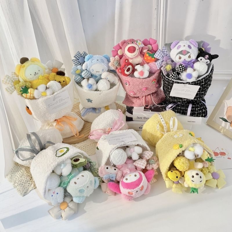 Bó hoa gấu bông tặng quà sinh nhật, tặng người yêu