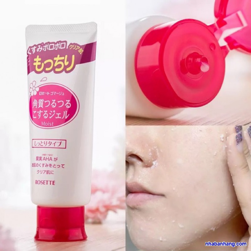 Gel tẩy tế bào chết Rosette Peeling Gel Nhật Bản 120g