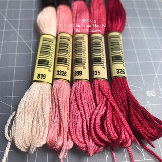 Chỉ thêu cotton airo tone hồng